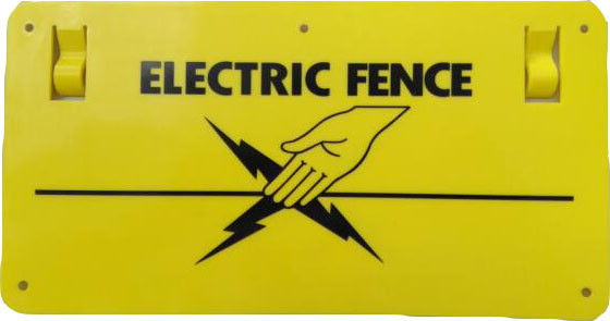Znak ostrzegawczy PP ogrodzenia elektrycznego