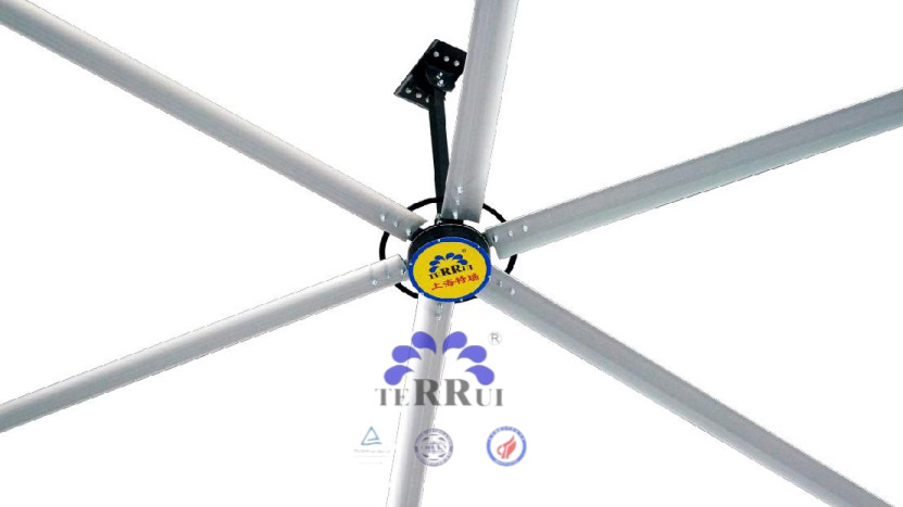 7300mm/24FT przemysłowy wentylator sufitowy do dużej objętości powietrza/W 9,53m3/min w środowiskach przemysłowych