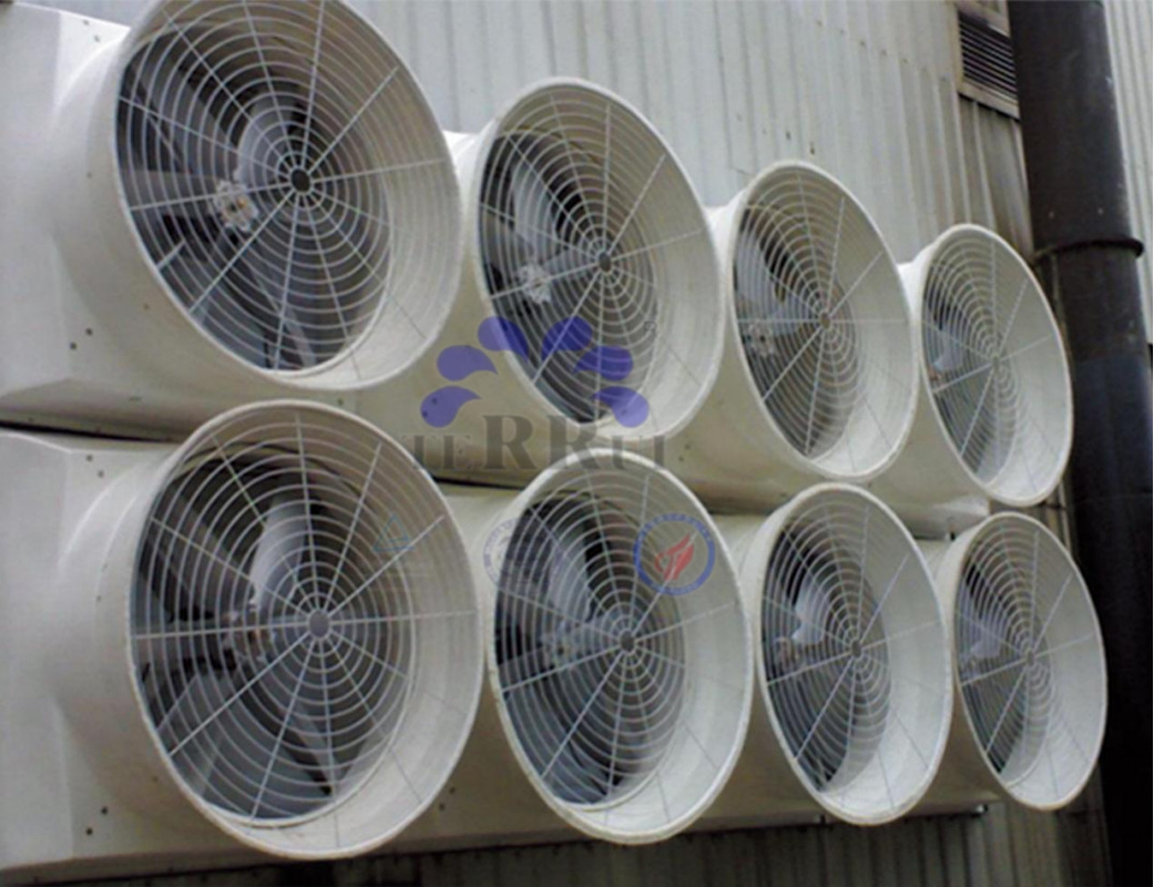 Ciężki wentylator wydechowy przemysłowy z 48 ′′ ostrzem 850 W mocy i 48000 m3/h maksymalnego przepływu powietrza