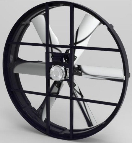 55''wentylator z panelem z przemysłowym wydechem 72006m3/h przepływ powietrza 1200W moc niski poziom hałasu i szerokie zastosowanie