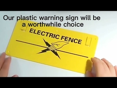 Electric fence accessories tools Warning sign