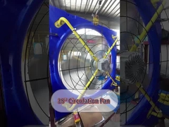 Wydajność wentylacja zwierząt hodowlanych wentylator prądu stałego silnik cichy działanie powłoka stalowa ocynkowana