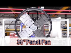 38Panel Fan 300W 380-480V Podwójna warstwa PE Ramy 27300m3/h Przepływ powietrza
