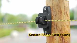 Izolatory te, wykonane z nieprzewodzącego tworzywa sztucznego, są zbudowane tak, aby przetrwać w trudnych warunkach rolniczych